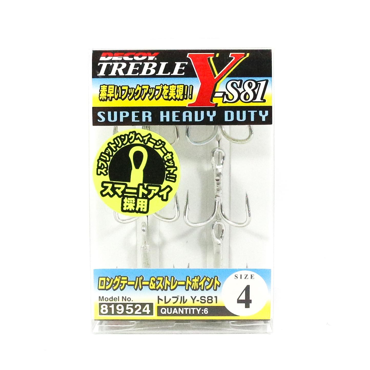 Cheap Decoy Y-S25 Treble Hook Light Game Treble Hooks Size 10 (4826)