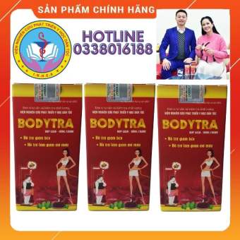 Bodytra giảm cân nhanh an toàn phụ nữ sau sinh đang cho con bú, Giảm 15 - 20kg sau liệu trình 3 hộp, Thành phần chiết xuất từ dược liệu, Đặc biệt không tăng cân trở lại, Tặng kèm 3 lọ shantuyet làm mềm mỡ và duy trì vóc dáng