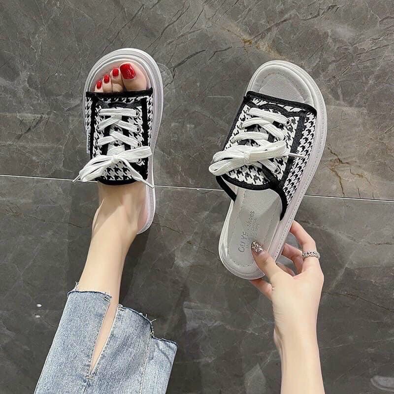 Dép nữ quai ngang xỏ dây đế 3cm quai mềm đế êm nhẹ