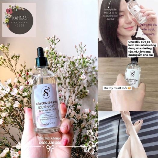 卍■۞  Dầu dừa ép lạnh nguyên chất SAM NATURAL 100ml