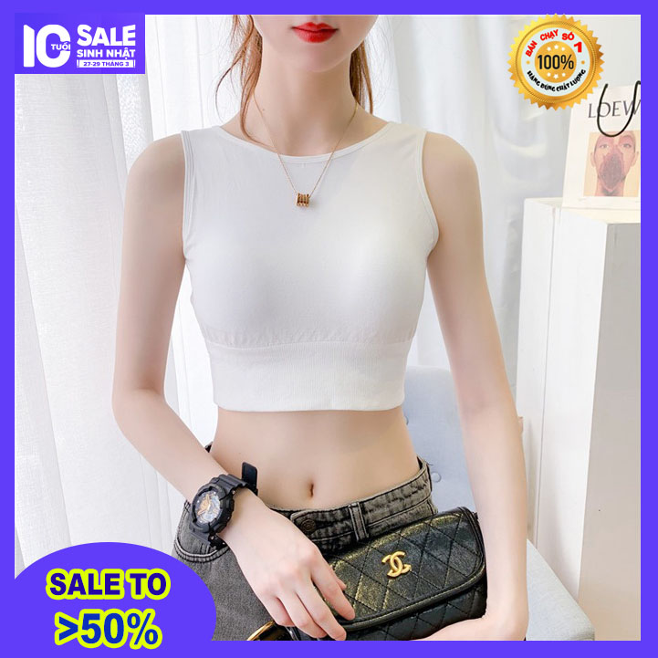 Áo thun nữ không tay bo eo tôn dáng, áo croptop nữ không tay, áo croptop bo eo sexy sành điệu, phối quần jean, baggy, chân váy
