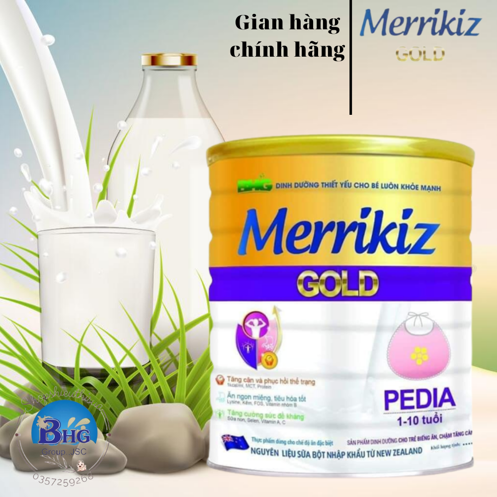 Sữa bột merikiz gold pedia 1-10 tuổi 900g