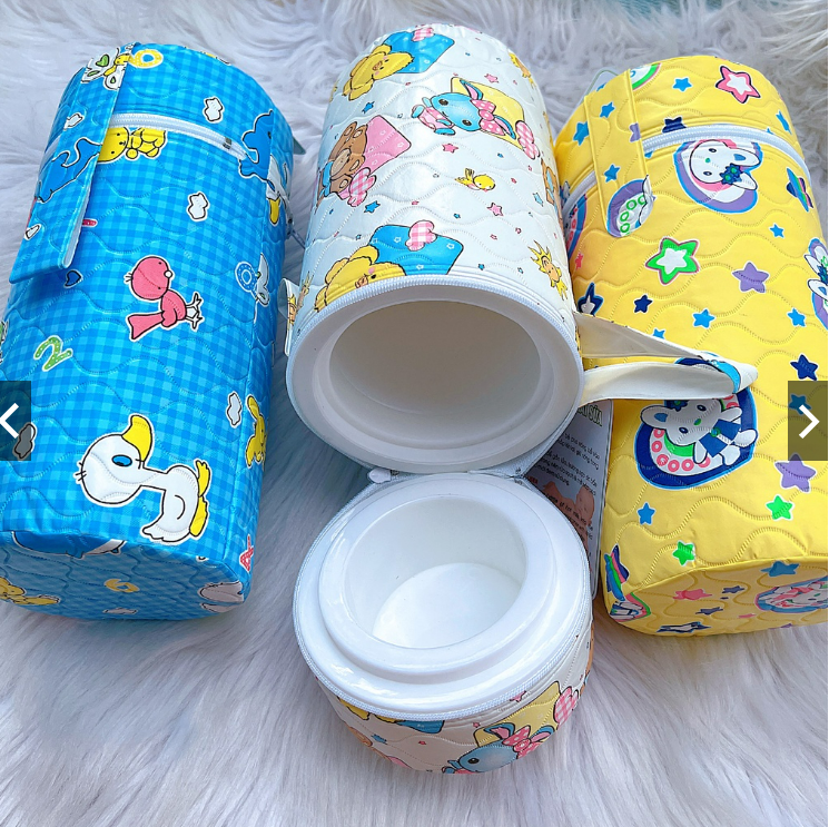 Bình ủ sữa đơn cổ rộng cho bé - Giao màu và họa tiết ngẫu nhiên
