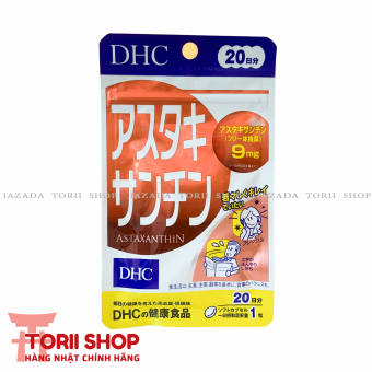 Viên uống chống lão hóa Astaxanthin DHC 20 ngày gói 20 viên hàng Nhật nội địa mẫu mới