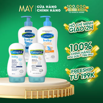 Sữa tắm gội dịu nhẹ cho bé Cetaphil Baby Gentle Wash & Shampoo 230ml/400ml