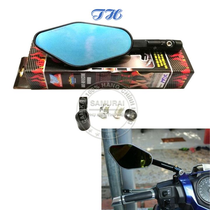 Kính xe máy thời trang mini, gương chiếu hậu mẫu F5 gắn cho xe AB, SH, Ex, Wave,…