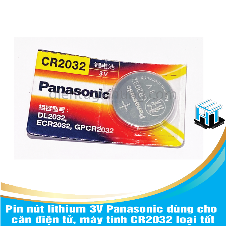 1 viên Pin nút lithium 3V Panasonic dùng cho cân điện tử máy tính CR2032 loại tốt