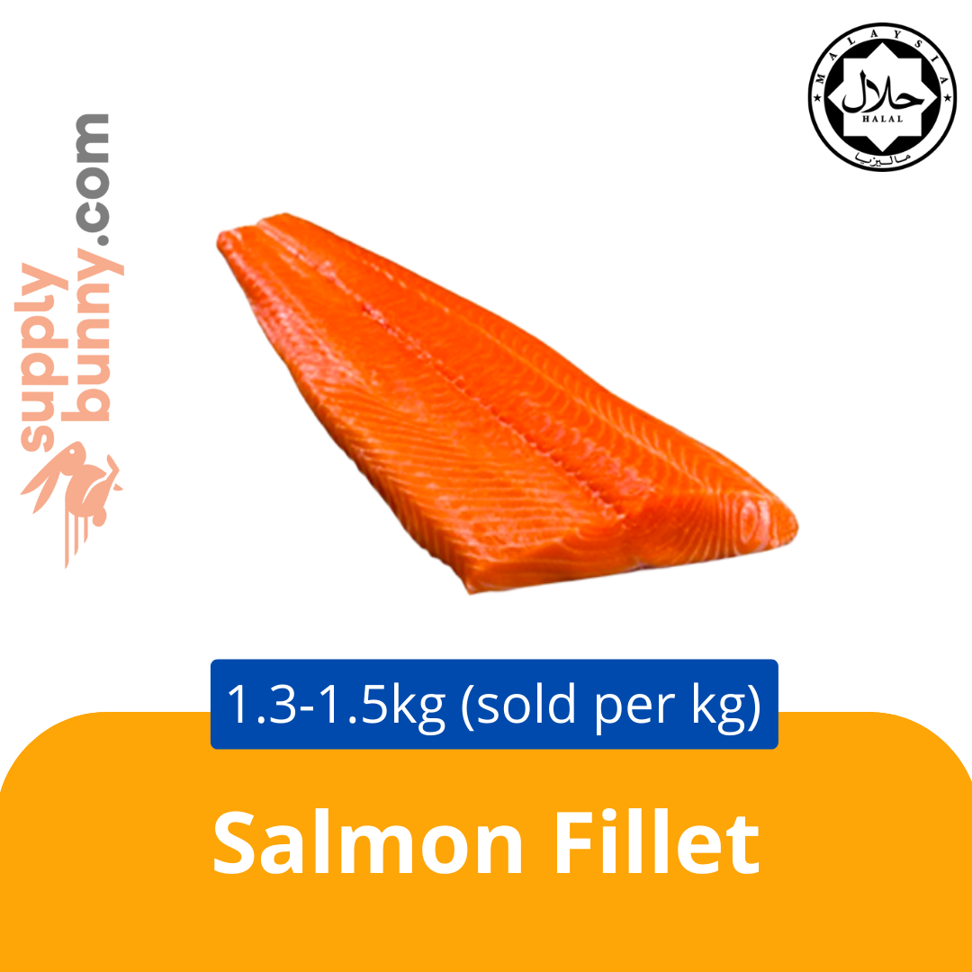 KLANG VALLEY ONLY! Salmon Fillet (1.3-1.5kg) (sold per pack) LOX Malaysia 三文鱼片