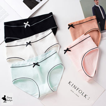 Combo 5 quần lót nữ cotton đính nơ siêu xinh - Quần lót kháng khuẩn