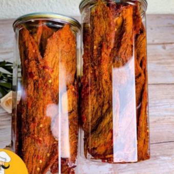 Khô Bò Miếng Bò thật loại 1 thế giới ăn vặt quán 88
