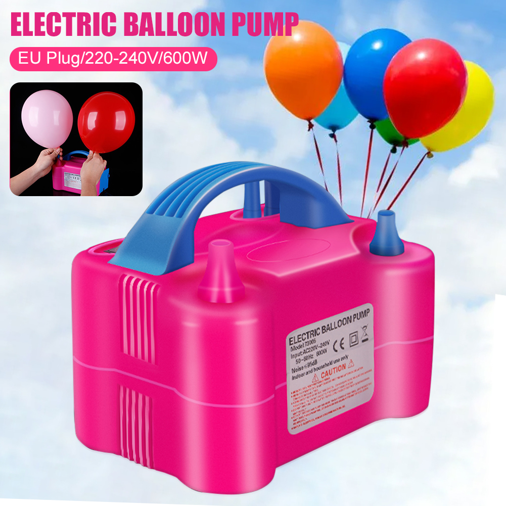 Fancymáy bơm bóng bay điện 600w máy thổi bóng bay điện vòi phun kép 220-240v máy bơm bóng bay tự động 2 chế độ máy nén khí