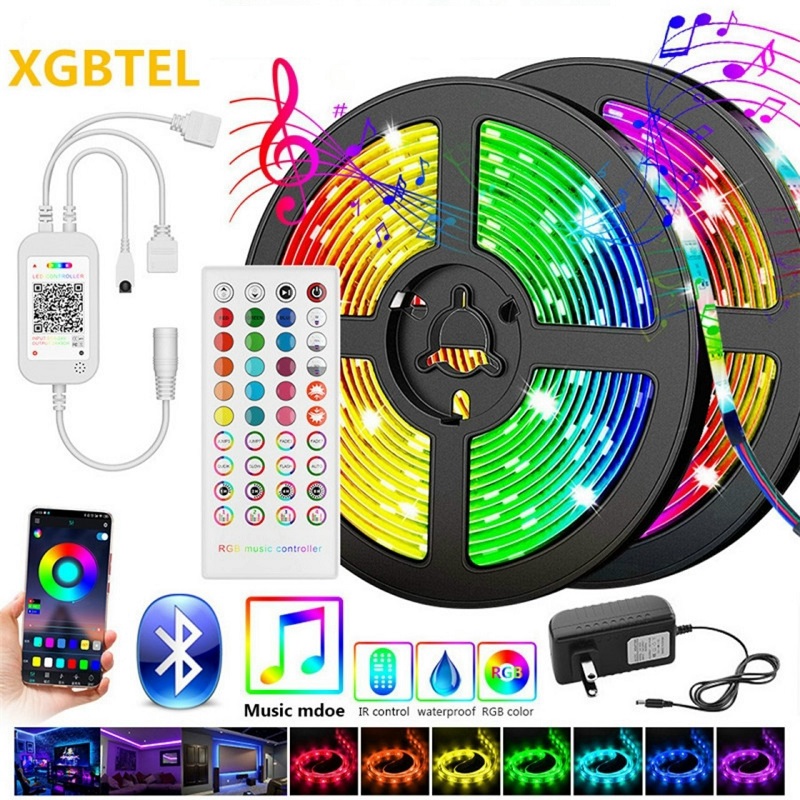 Đèn Led Tiktok 5m 5050RGB Mix DIY Trên 50 Màu Trang Trí Phòng Ngủ Nháy Theo Nhạc Sử Dụng App | đèn led trang trí, đèn livestream, đèn led trang trí phòng ngủ, đèn led tiktok, đèn tiktok, đèn quay tiktok led nháy theo nhạc, đèn led