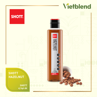 Syrup pha chế SHOTT - Vị Hạt Dẻ (Hazelnut) - Chai 1L