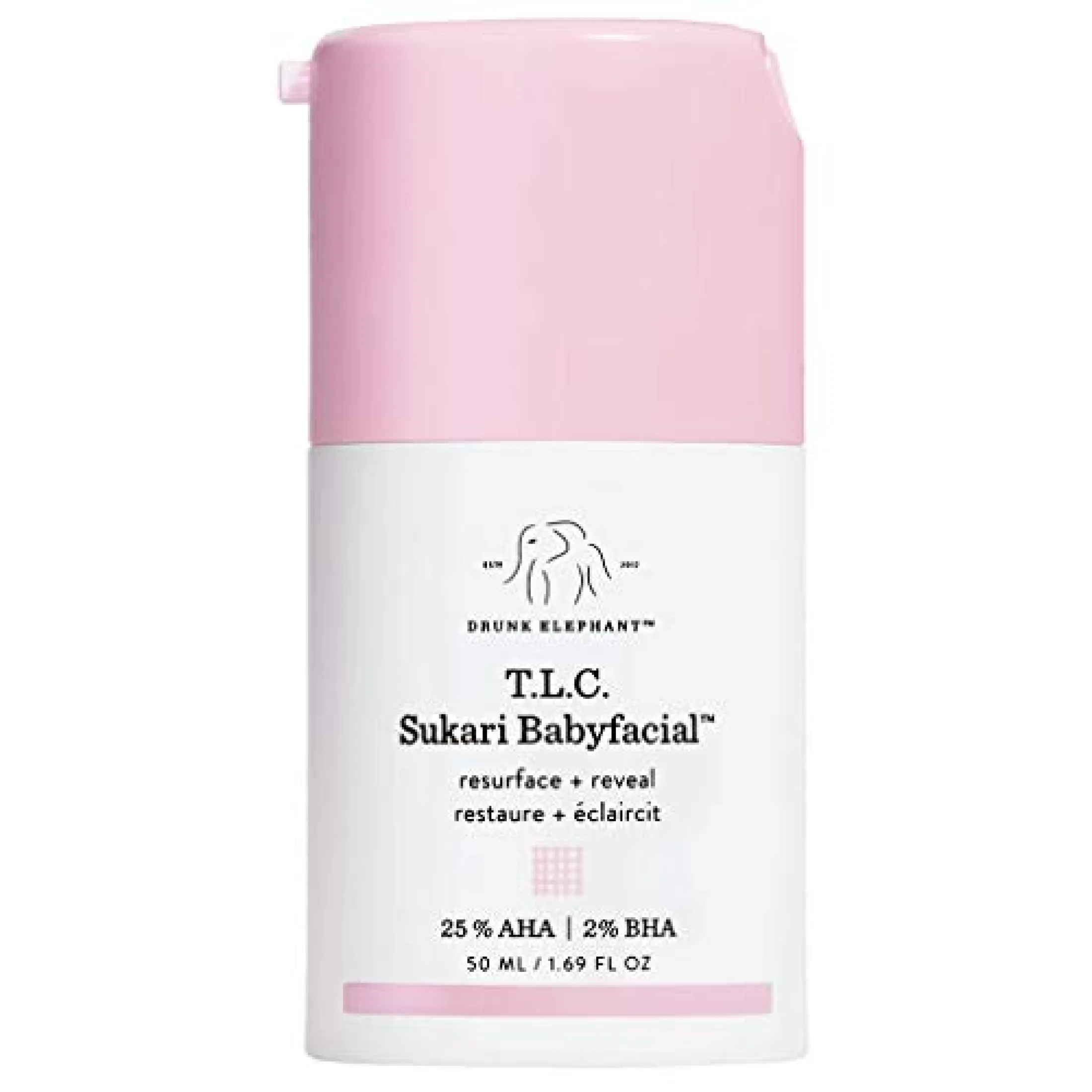 Drunk Elephant T L C Sukari Babyfacial Aha Bha Face Mask For Great Skin Clarity Texture And Tone For A Youthful Radiance 1 69 Fl Oz Lazada Singapore