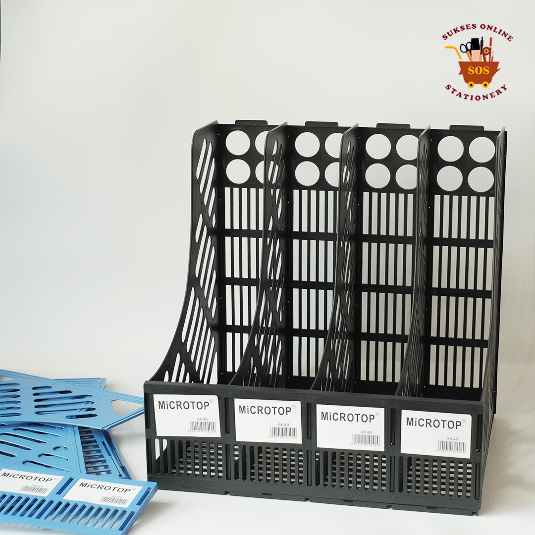 SOS Box File 4 susun MICROTOP A-648 / Box File Plastik / Box Keranjang