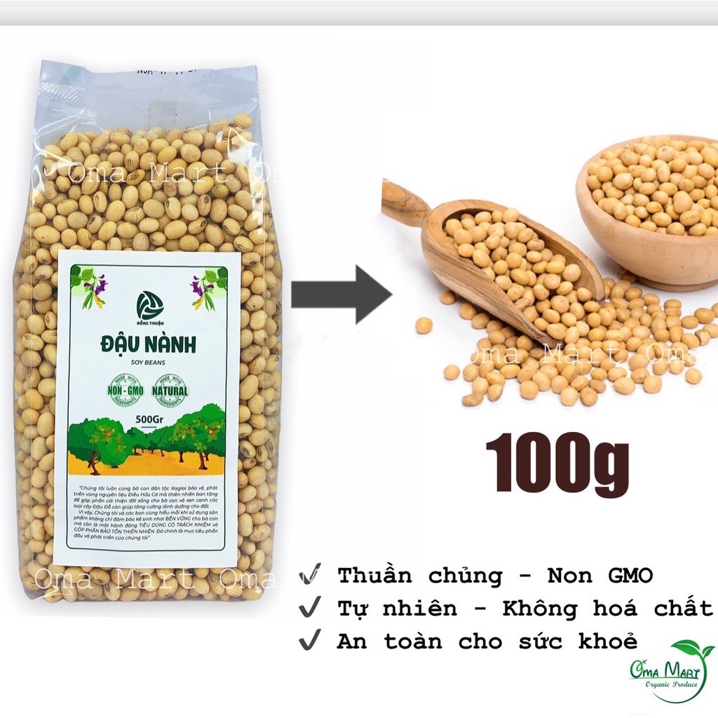 100g đậu nành thuần chủng Đồng Thuận