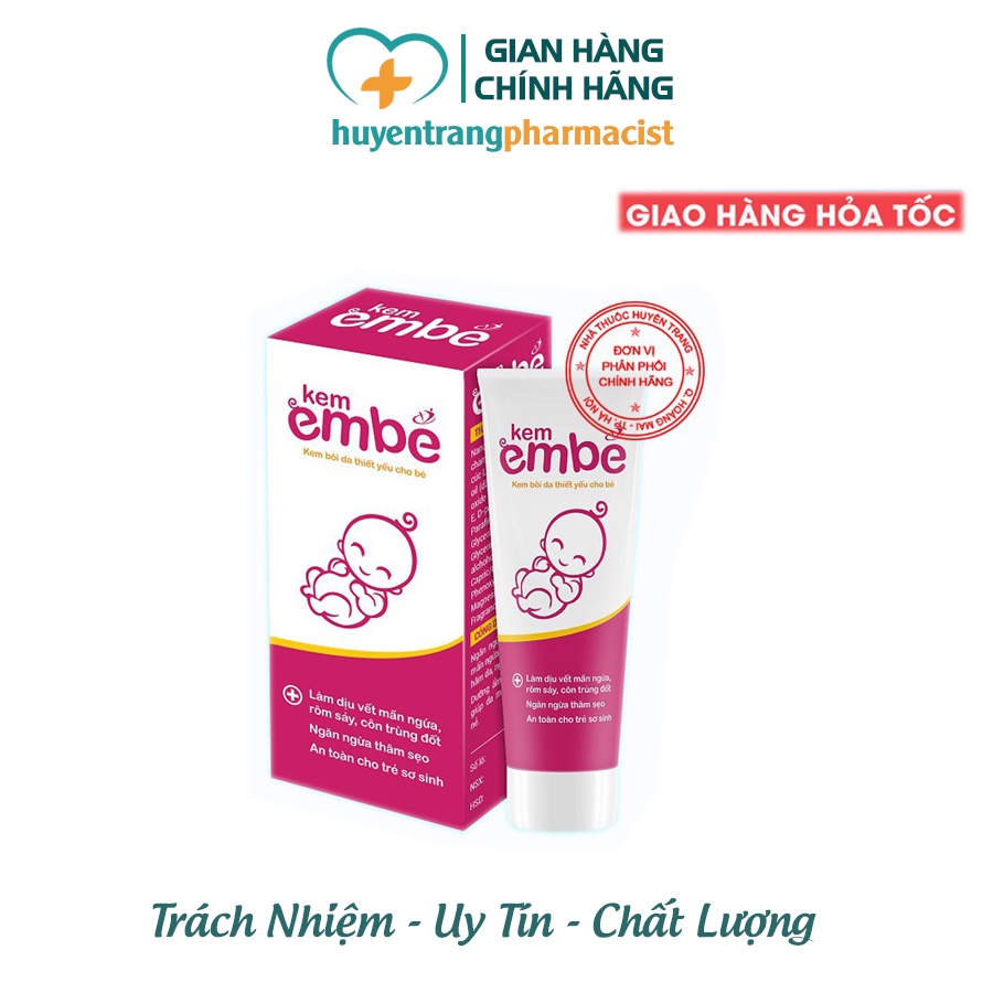 Kem Em Bé - Làm dịu vết mẩn ngứa, rôm sẩy, côn trùng đốt - An toàn cho Trẻ Sơ Sinh