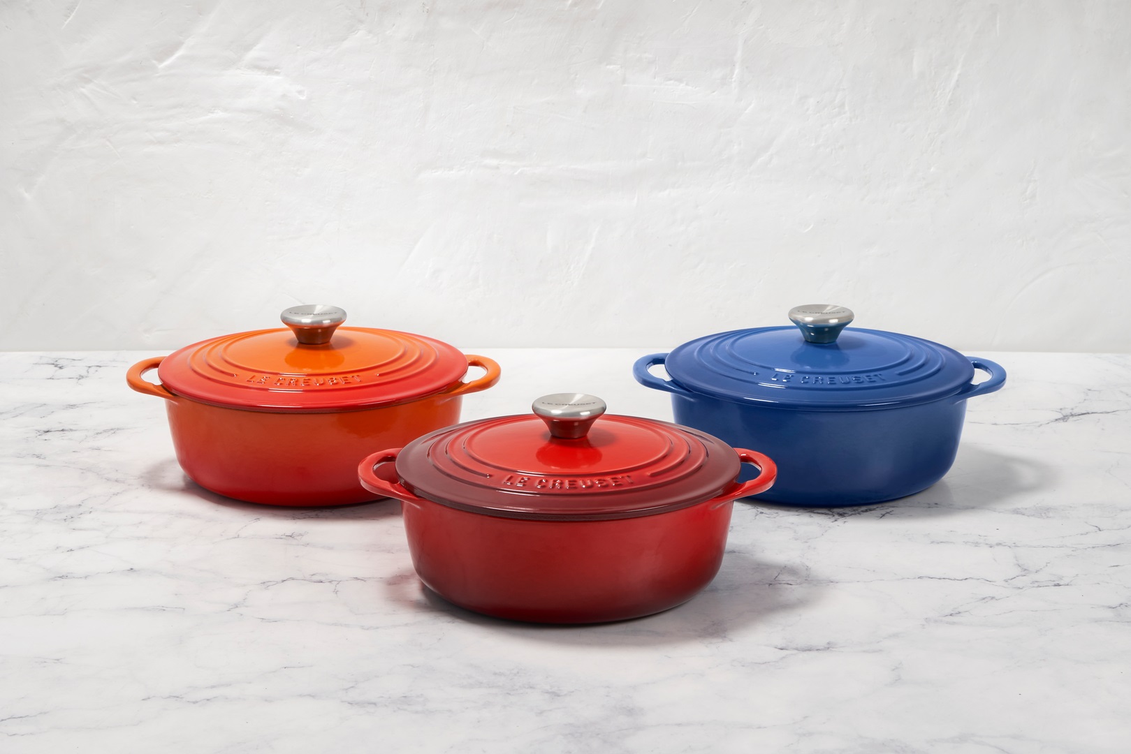 Le Creuset Cast Iron BIS Round Cocotte 22cm Classic Stainless