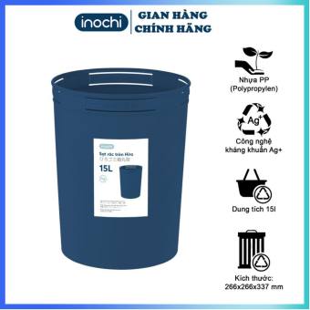 Sọt Rác Nhựa Tròn Inochi 15 Lít Màu Rất Đẹp Làm Sọt Rác Văn Phòng, Khách Sạn, Đựng Rác Gia Đình Sr15L