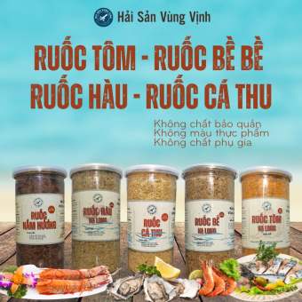 Ruốc Tôm, ruốc bề bề, ruốc hàu, ruốc cá hồi, ruốc cá thu, ruốc nấm hương cực ngon, Chà Bông đặc sản Quảng Ninh 250gram, 500gram, 1kg - HaiSanVungVinh