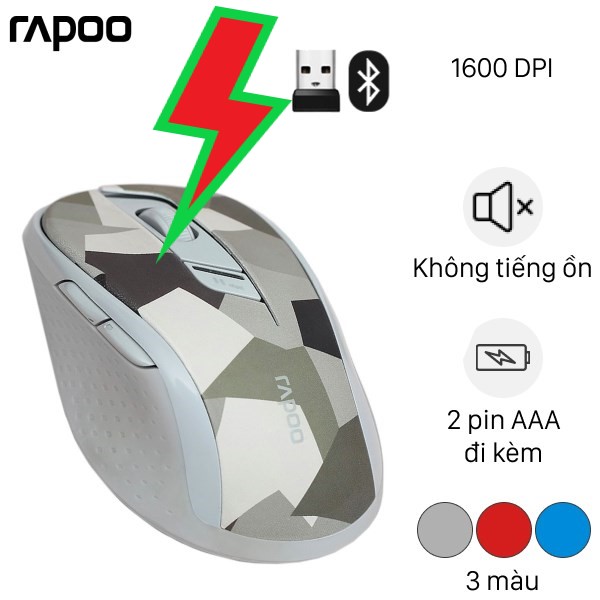 Chuột Bluetooth Silent Rapoo M500-