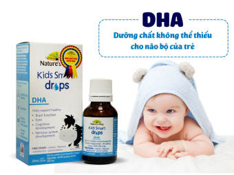 Sirô bổ sung DHA dạng nước cho bé - Natural's way kids smart drops DHA