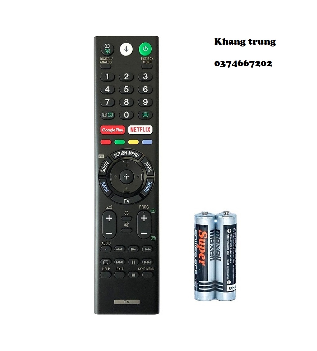 Điều khiển giọng nói tivi giọng nói sony RMF TX200p có tặng kèm pinp