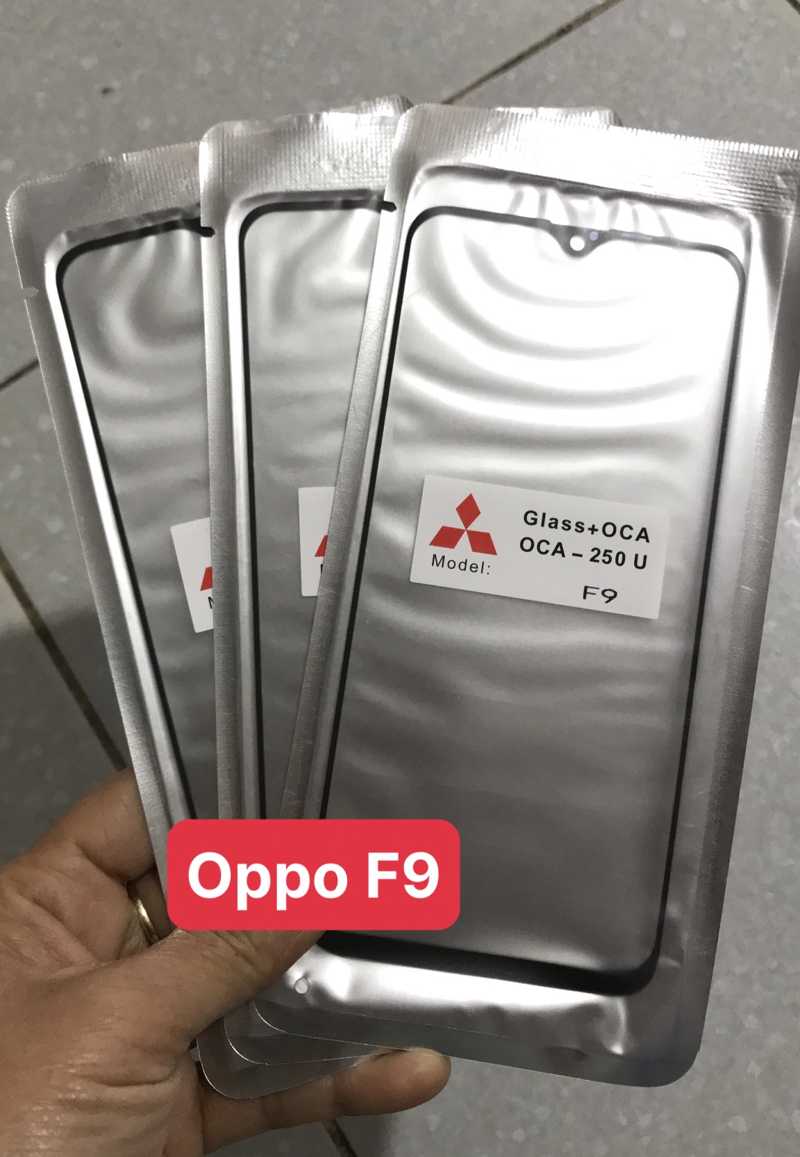 Kính ép oppo f9