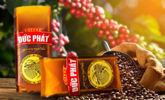 CÀ PHÊ COFFEE  BỘT - RANG XAY ĐỨC PHÁT GU TRUYỀN THỐNG LOẠI A3 TÚI  500G