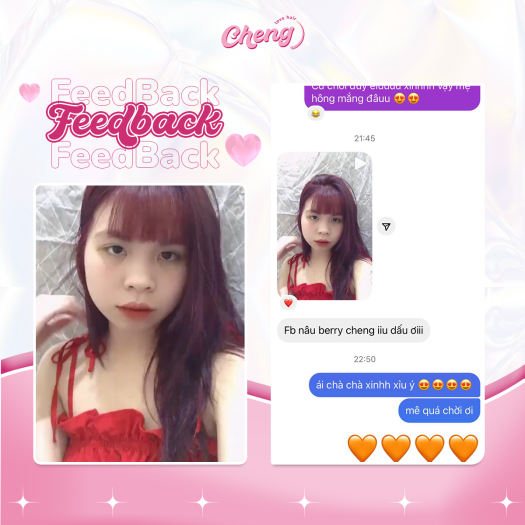 Thuốc nhuộm tóc màu NÂU BERRY không cần thuốc tẩy tóc Chenglovehairs, Chenglovehair