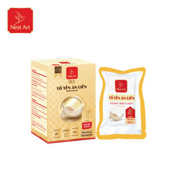 Tổ Yến Ăn Liền Nest Art Gold Vị Nhuỵ Hoa Nghệ Tây 20g - Yến Sào Nha Trang