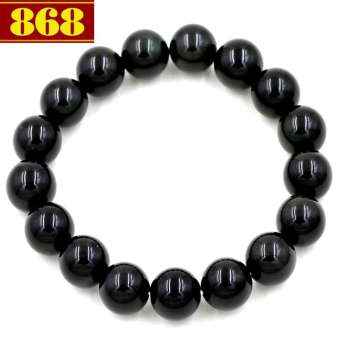 Chuỗi tay đá thạch anh Đen 12 ly 17 hạt
