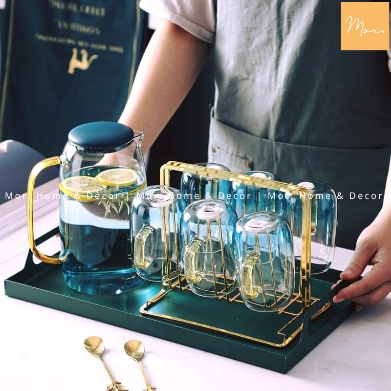 Bộ bình nước thủy tinh chịu nhiệt - 1.6L