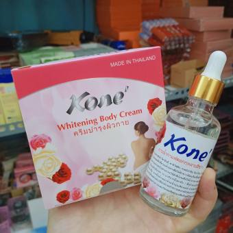 Combo Nước lột thay da sinh học Kone và Kem Body Kone Dưỡng ẩm Siêu Trắng da thái lan