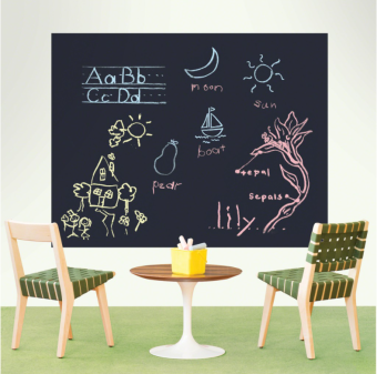 Decal bảng đen viết phấn,Bảng viết phấn dán tường có thể tháo rời đa năng tiện dụng