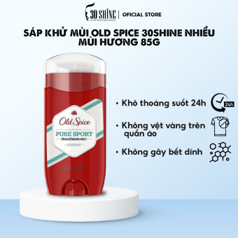 Sáp Khử Mùi Old Spice 30Shine Nhiều Mùi Hương 85g - Lăn Khử Mùi Giúp Khô Thoáng Vùng Da Dưới Cánh Tay