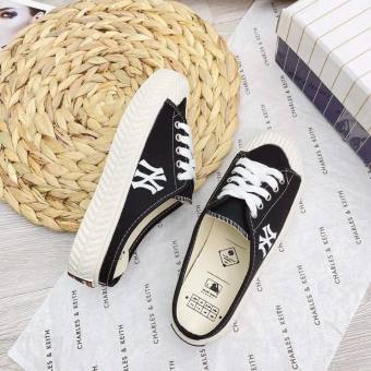 Giày Sục NY Vải Thể Thao Đế Độn 4cm