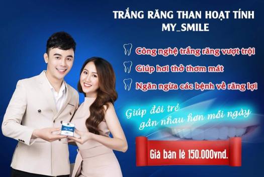 Bột trắng răng than tre hoạt tính MY SMILE