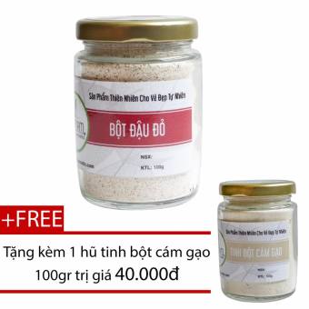 Bột Đậu Đỏ Bảo Nam 100g + Tặng Bột Cám Gạo 100g Nguyên Chất