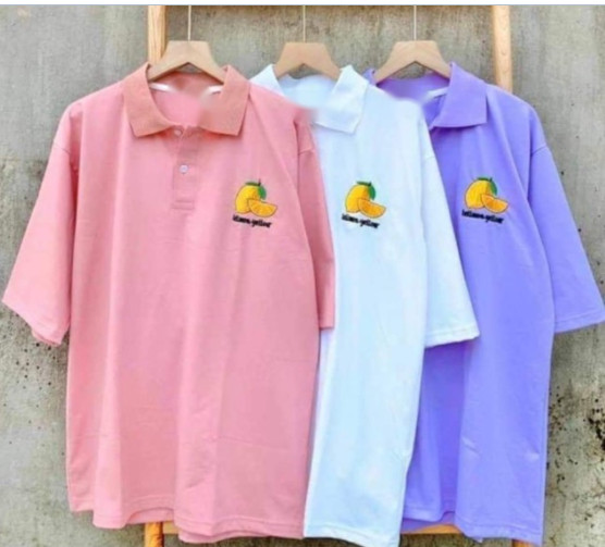 Áo polo quả chanh in vành LN12