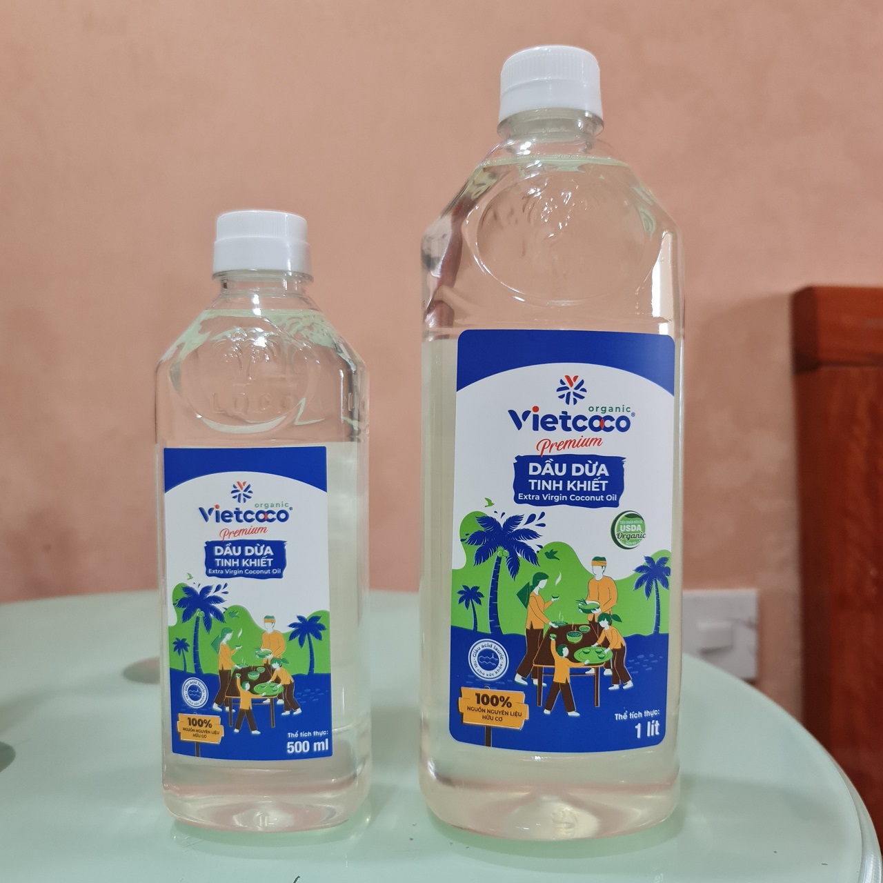 Dầu dừa nguyên chất Organic Vietcoco 500ml