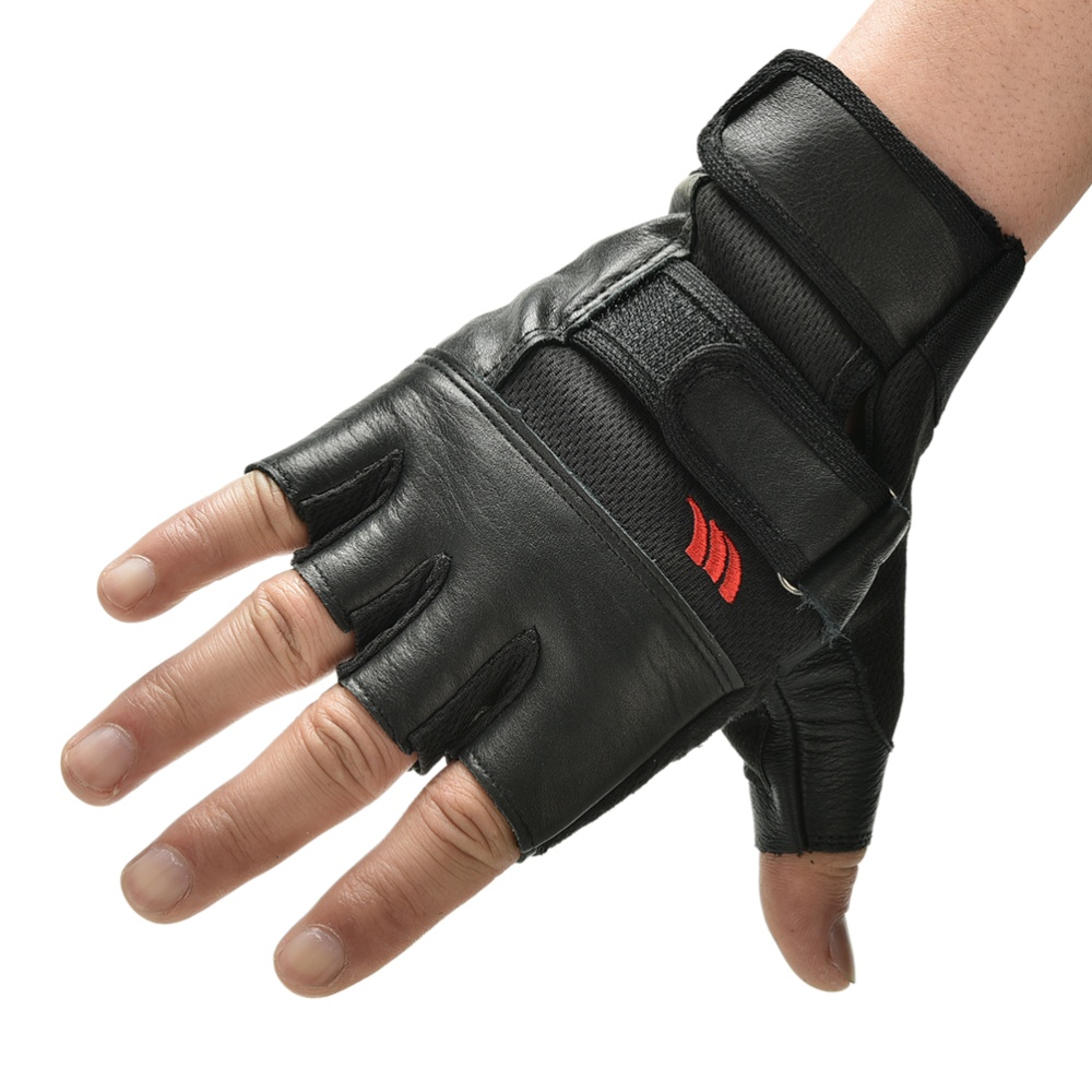 Leather weight lifting online gloves