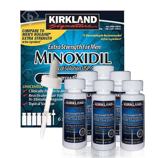 KIRKLAND SIGNATURE 5% MINOXIDIL HỖ TRỢ MỌC RÂU VÀ TÓC FULL BOX HỘP 6 THÁNG
