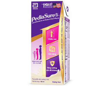 Lốc 4 hộp Sữa Pediasure Hương VANILLA (180ml) - HSD Luôn Mới