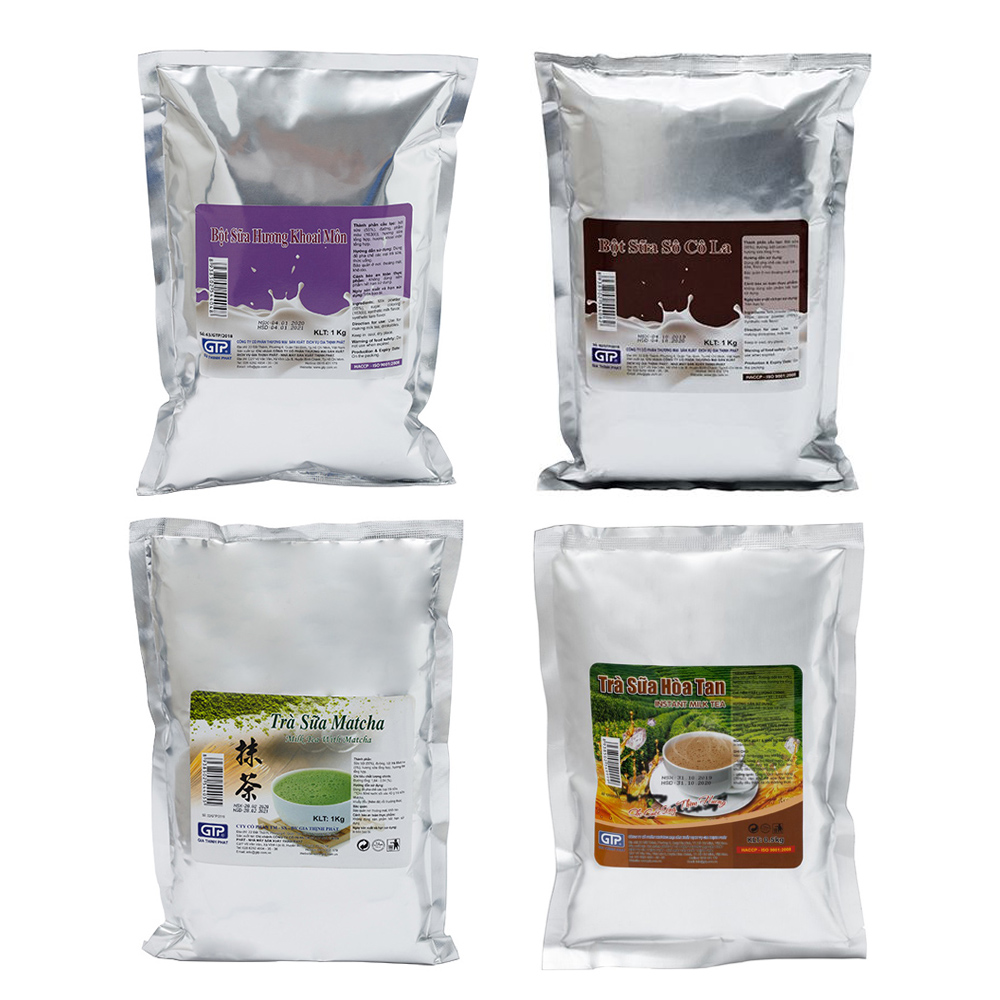 Bột khoai môn, bột socola, bột matcha Gia Thịnh Phát gói 1kg - Gia store