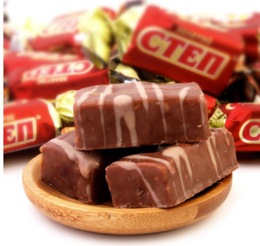 Đà Nẵng - Kẹo Socola Nga CTEN Đỏ Túi 500 gram Nhân Lạc Chocolate Butter Candy - Mie Shop