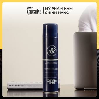 Gôm xịt tóc nam R&B Hair Spray Hard 330ml giữ nếp tóc suốt ngày dài phục hồi tóc hư tổn 30Shine phân phối chính hãng