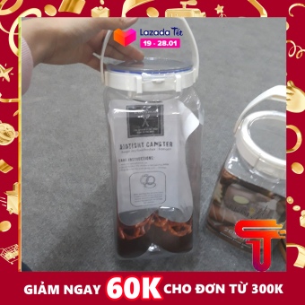 HỘP NHỰA VUÔNG ĐỰNG ĐỒ KHÔ CÓ QUAI XÁCH TANASA