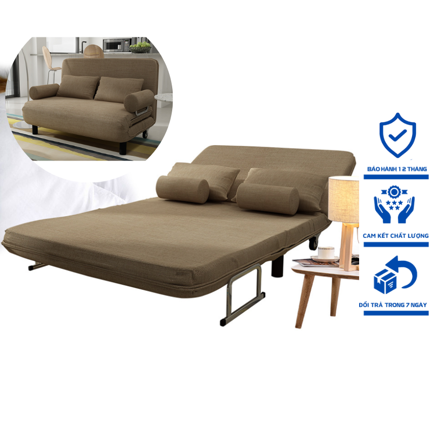 Sofa Bed , giường ngủ Sofa , sofa đa năng, giường ngủ thông minh, Sofa giường thông minh 1m5x1m9 tặng 2 gối