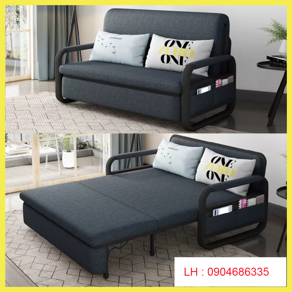 [Trả góp 0%]Giường Sofa Gập Gọn Có Ngăn Chứa Đồ Ghế Sofa Đa Năng Giuong Thông  Minh KT1m58x1m9 -TOPSKY
